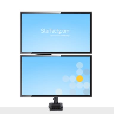 StarTech.com Desk Mount Dual Monitor Arm, Full Motion Monitor Mount for 2x VESA Displays up to 32" (17.6lb/8kg), Height Adjustable, Clamp/Grommet Mount, Mechanical Spring view 5