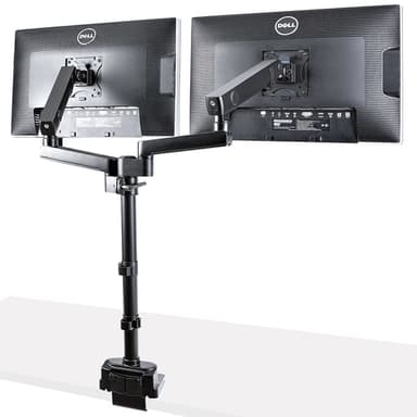 StarTech.com Desk Mount Dual Monitor Arm, Full Motion Monitor Mount for 2x VESA Displays up to 32" (17.6lb/8kg), Height Adjustable, Clamp/Grommet Mount, Mechanical Spring view 4