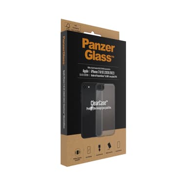 PanzerGlass ® ClearCase iPhone 8 | 7 | SE (2020/2022) | Black view 4
