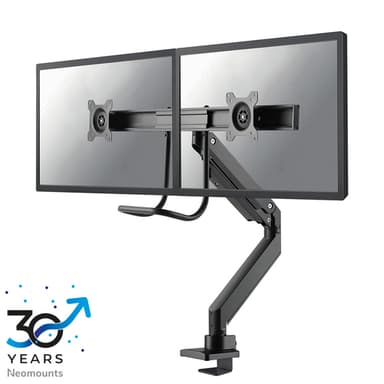 Neomounts NM-D775DXBLACK Monitor arm 10-32" - gas spring - Topfix - 180°-stop view 1