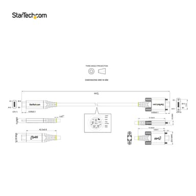 StarTech.com 20in (50cm) USB-C Cable, Side Screw Locking, USB 10Gbps, 100W (5A) Power Delivery, 8K 60Hz / 4K 144Hz DP Alt Mode - Thunderbolt Compatible view 14