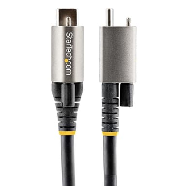 StarTech.com 50cm (20in) USB-C Cable, Top Screw Locking, USB 10Gbps, 100W (5A) Power Delivery, 8K 60Hz / 4K 144Hz DP Alt Mode - Thunderbolt Compatible view 3