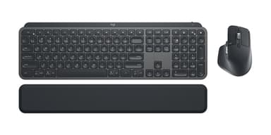 Logitech MX Keys Combo For Business Gen 2 keyboard Mouse included Office RF Wireless + Bluetooth QWERTY UK International Graphite view 1