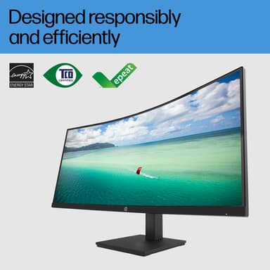 HP P34hc G4 WQHD USB-C Curved Monitor view 5