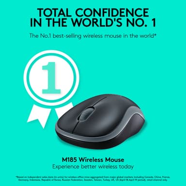 Logitech Wireless Mouse M185 — 910-002238 view 7