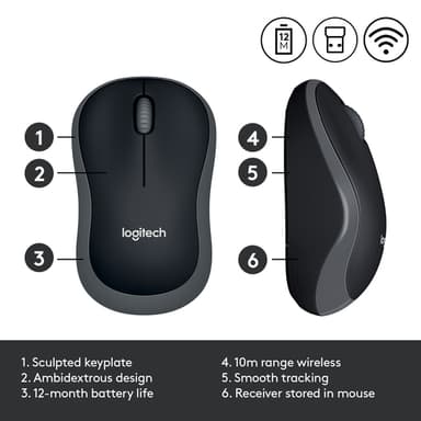 Logitech Wireless Mouse M185 — 910-002238 view 9