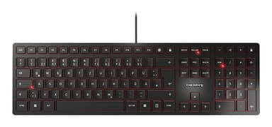 CHERRY KC 6000 Slim keyboard Universal USB QWERTZ German Black view 1