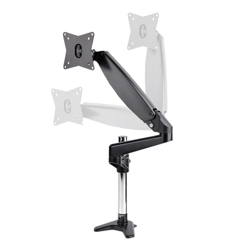 StarTech.com Desk Mount Monitor Arm for Single VESA Display up to 32" or 49" Ultrawide (17.6lb/8kg) - Full Motion Articulating & Height Adjustable - C-Clamp, Grommet - Single Monitor Arm