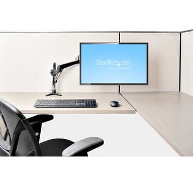 StarTech.com Desk Mount Monitor Arm for Single VESA Display up to 32" or 49" Ultrawide (17.6lb/8kg) - Full Motion Articulating & Height Adjustable - C-Clamp, Grommet - Single Monitor Arm view 11