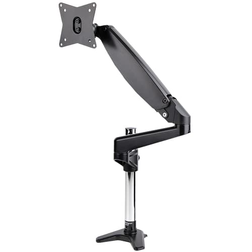 StarTech.com Desk Mount Monitor Arm for Single VESA Display up to 32" or 49" Ultrawide (17.6lb/8kg) - Full Motion Articulating & Height Adjustable - C-Clamp, Grommet - Single Monitor Arm