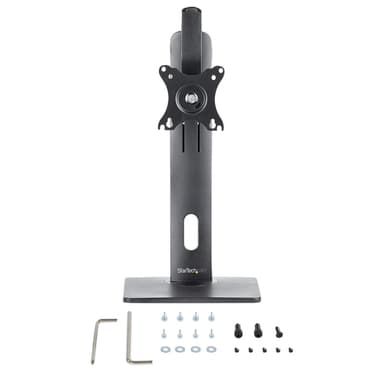 StarTech.com Free Standing Single Monitor Mount - Height Adjustable Monitor Stand - For VESA Mount Displays up to 32" (15lb/7kg) - Ergonomic Monitor Stand for Desk - Tilt/Swivel/Rotate view 19