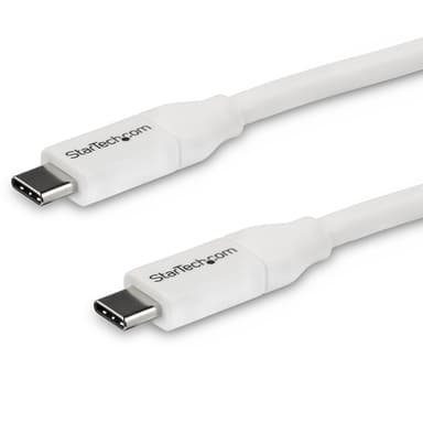 StarTech.com USB-C to USB-C Cable w/ 5A PD - M/M - White - 4 m (13 ft.) - USB 2.0 - USB-IF Certified view 1