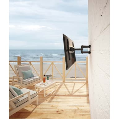 Manhattan Outdoor Wall Mount for TV & Monitors (Full Motion), For screens 37" to 65", VESA compatibility: all between 200x200mm to 600x400mm - check the dimensions of the four mounting holes on back of screen to ensure it fits, Max 50kg, Weatherproof, Bracket view 2
