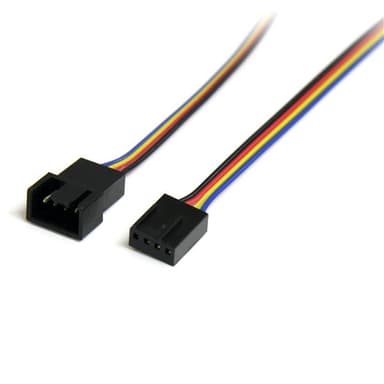 StarTech.com 12in 4 Pin Fan Power Extension Cable - M/F view 1