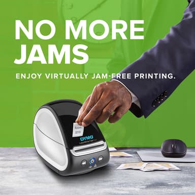 DYMO LabelWriter 550 Turbo Label Printer | Label Maker with High-Speed Direct Thermal Printing | Automatic Label Recognition | Prints Shipping Labels & More with USB/LAN Connectivity | UK 3 Pin Plug view 3