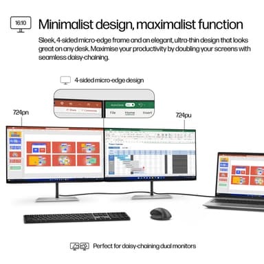 HP Series 7 Pro 24 inch WUXGA Monitor - 724pn view 7