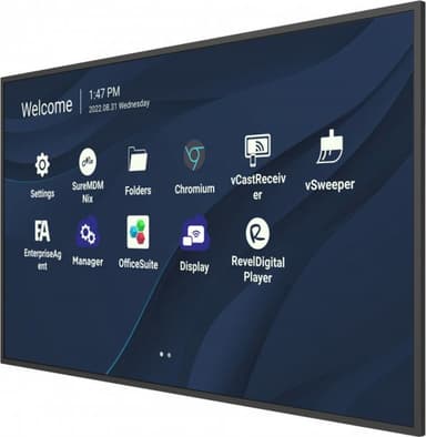 Viewsonic CDE9830 Signage Display 2.49 m (98") Wi-Fi 500 cd/m² 4K Ultra HD Black Built-in processor Android 11 view 4