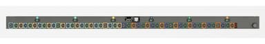 Vertiv Geist MGU5MHW1-48MI13-3PS56B2A10-S-A power distribution unit (PDU) 48 AC outlet(s) 0U Black view 1