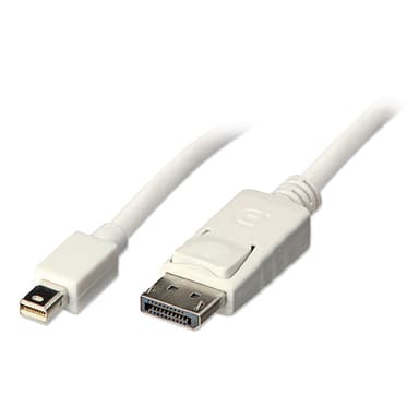 Lindy 3m Mini DisplayPort to DisplayPort Cable, White view 1