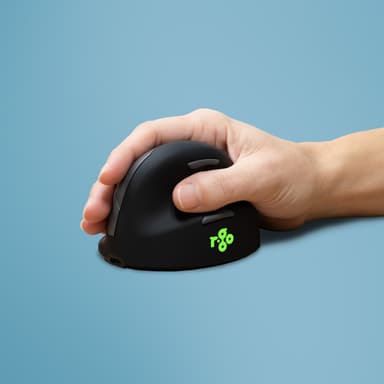 R-Go Tools Ergonomic mouse R-Go HE Break with break software, small (hand size ˂165 mm), right-handed, Wired, black view 1