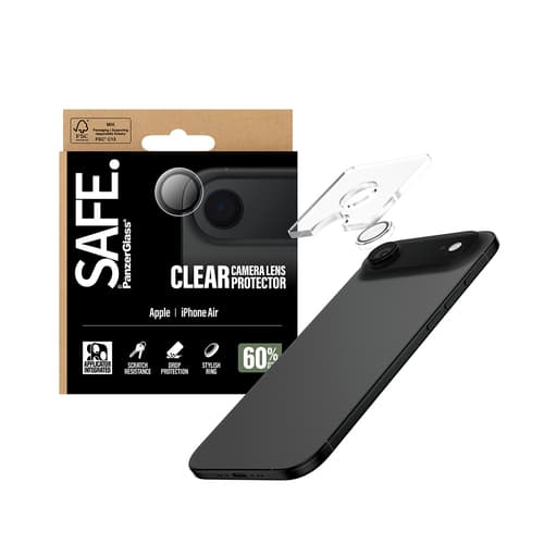 PanzerGlass SAFE. by ® Camera Lens Protector Transparent iPhone Air Clear screen protector Apple 1 pc(s)