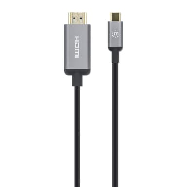 Manhattan USB-C to HDMI Cable, 4K@60Hz, 2m, Black, Male to Male, Three Year Warranty, Equivalent to CDP2HD2MBNL view 4