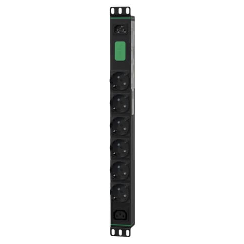 APC Easy Rack PDU, Basic, Horizontal, 1 Phase, 2.3kW, 230V, 10A, 6 x SCHUKO and 1 x C13 outlets, IEC60320 C14 input