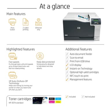 HP Color LaserJet Professional CP5225dn Printer view 15