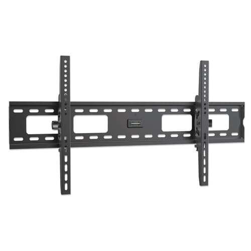 Manhattan Wall Mount for TV & Monitors (Tiltable), For screens 37" to 75", VESA compatibility: all between 200x200mm to 800x400mm - check the dimensions of the four mounting holes on back of screen to ensure it fits, Max 75kg, Black, Bracket