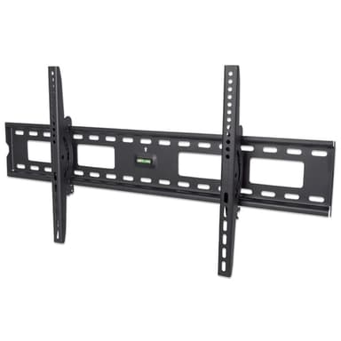 Manhattan Wall Mount for TV & Monitors (Tiltable), For screens 37" to 75", VESA compatibility: all between 200x200mm to 800x400mm - check the dimensions of the four mounting holes on back of screen to ensure it fits, Max 75kg, Black, Bracket view 1