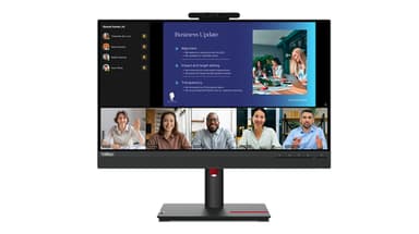 Lenovo ThinkVision T24v-30 computer monitor 60.5 cm (23.8") 1920 x 1080 pixels Full HD LED Black view 3