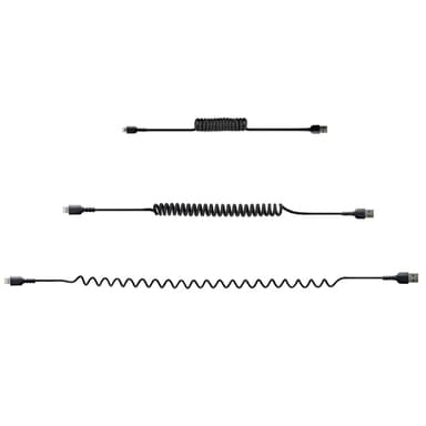 StarTech.com 50cm (20in) USB to Lightning Cable, MFi Certified, Coiled iPhone Charger Cable, Black, Durable TPE Jacket Aramid Fiber, Heavy Duty Coil Lightning Cable view 4