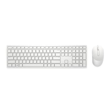 DELL Pro Keyboard and Mouse - KM5221W - US International (QWERTY) - White view 1