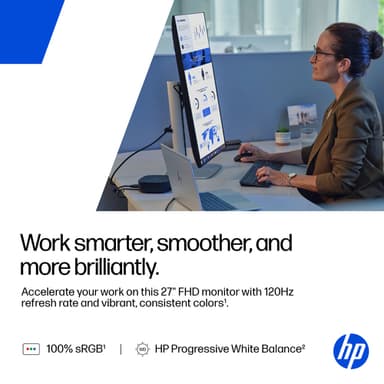 HP Series 5 Pro 27 inch FHD Monitor - 527pf view 6