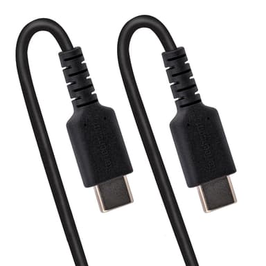 StarTech.com 3ft (1m) USB-C Fast Charging Cable, Rugged, Coiled, Charge & Sync, 3A, USB 2.0, TPE Jacket and Aramid Fiber - USB C Charging Cord view 6