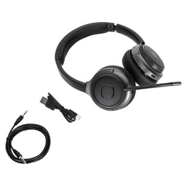 Targus AEH104GL headphones/headset Wired & Wireless Head-band Calls/Music USB Type-C Bluetooth Black view 2