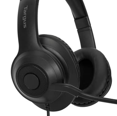Targus AEH102GL headphones/headset Wired Head-band Calls/Music USB Type-A Black view 3