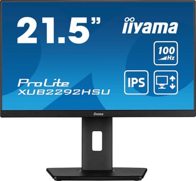 iiyama ProLite XUB2292HSU-B6 computer monitor 54.6 cm (21.5") 1920 x 1080 pixels Full HD LED Black view 2