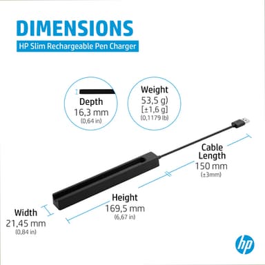 HP Slim Rechargeable Pen Charger view 4