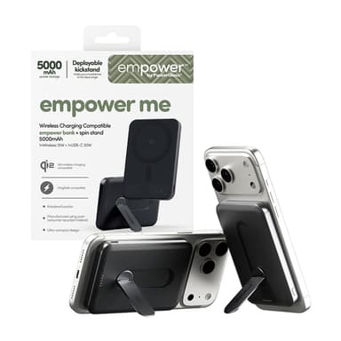 PanzerGlass empower™ by ® empower™ Bank w. Spin Stand | 5000mAh | Space Black view 6