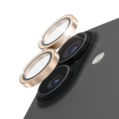 PanzerGlass ® Hoops® Camera Lens Protector Glitter Gold iPhone 17 | iPhone 16 | 16 Plus Clear screen protector Apple 1 pc(s) view 1