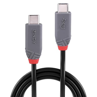 Lindy 0.8m USB 4 Type C Cable, 40Gbps, Anthra Line view 2