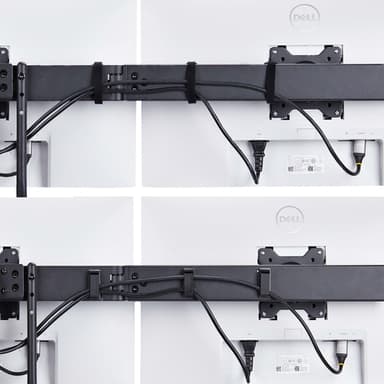 StarTech.com Desk Mount Triple Monitor Arm with Crossbar For Up To Three 27in Screens, VESA 75x75/100x100, Tool-Less Arm Adjustments, C-Clamp/Grommet, Spring-Assisted Arm view 8