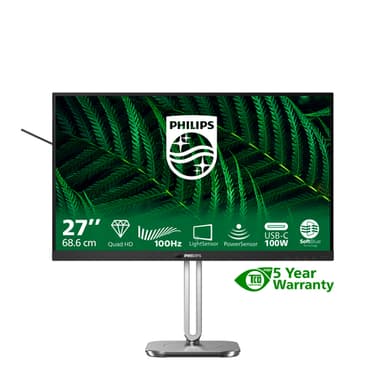 Philips 5000 series 27B2G5601/00 computer monitor 68.6 cm (27") 2560 x 1440 pixels Quad HD LCD Black view 3