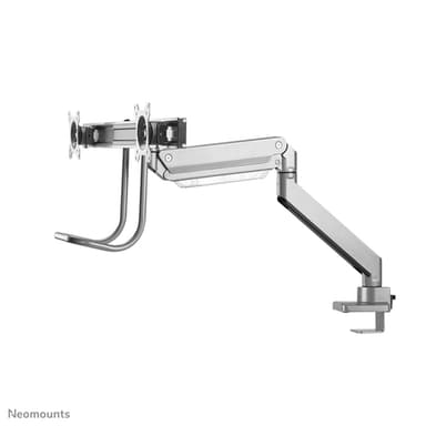 Neomounts NM-D775DXSILVER Monitor arm 10-32" - gas spring - Topfix - 180°-stop view 6