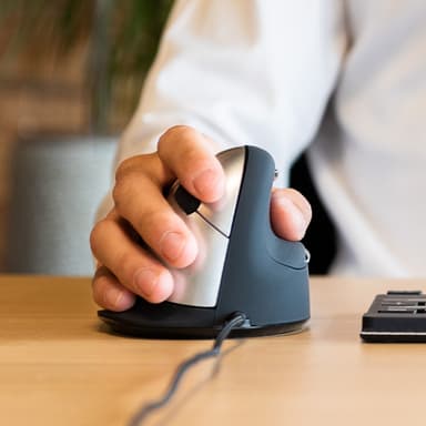 R-Go Tools Ergonomic mouse R-Go HE Break with break software, medium (hand size 165-185 mm), right-handed, Wired, black view 11