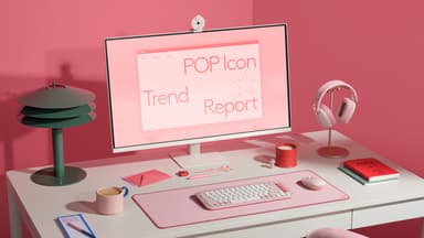 Logitech POP Icon Keys keyboard Universal Bluetooth QWERTY UK English Rose view 7