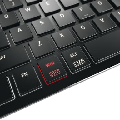 CHERRY KW X ULP 2.0 MINI keyboard Home/Office USB + RF Wireless + Bluetooth QWERTY US English Black view 4
