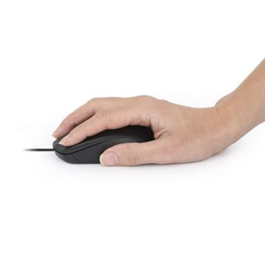 Manhattan Comfort II USB Wired Mouse, Black, 1000dpi, USB-A, Optical, Ambidextrous, Portable/Compact, Three Button with Scroll Wheel, Three Year Warranty view 6