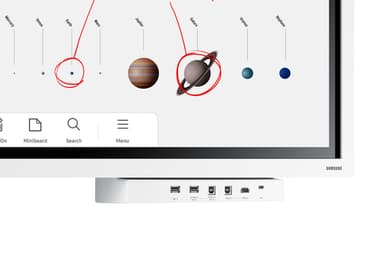 Samsung WM65B interactive whiteboard 165.1 cm (65") 3840 x 2160 pixels Touchscreen Grey, White view 36